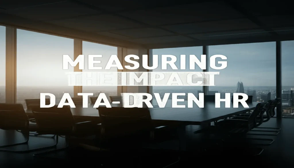 Measuring the Impact of Data-Driven HR