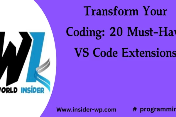 Transform Your Coding: 20 Must-Have VS Code Extensions