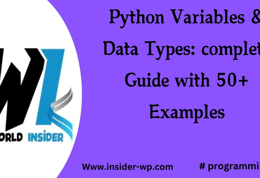 Python Variables & Data Types: Guide with 50+ Examples